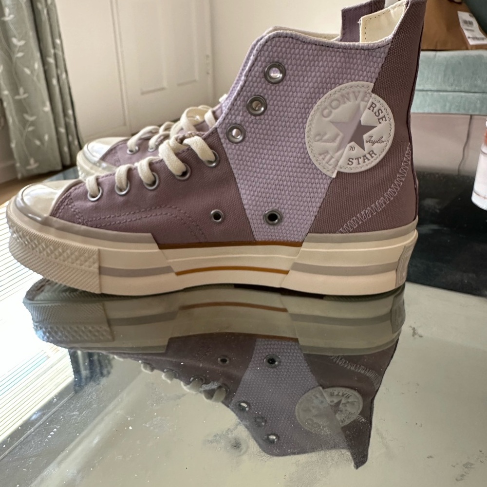 Brand New Converse 70 Plus High-Top Sneakers in Lavender